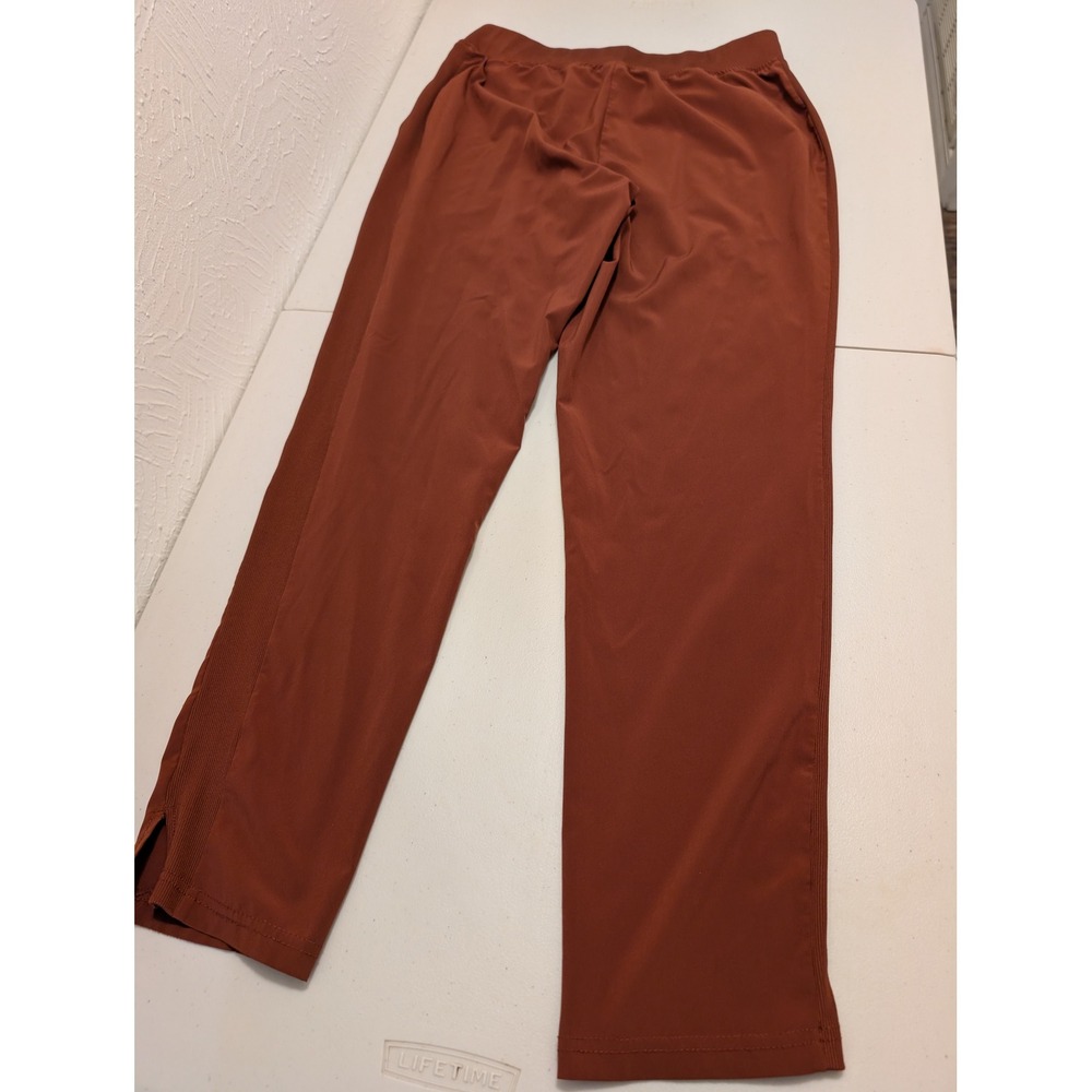 Member's Mark Womens Woven Pant Rust Orange Small F12143BD679 Athletic Jogger - Picture 3 of 3